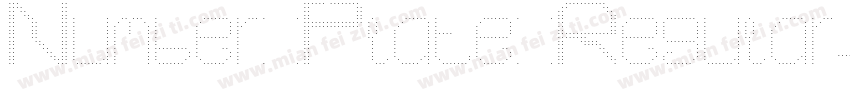Number Plate Regular字体转换